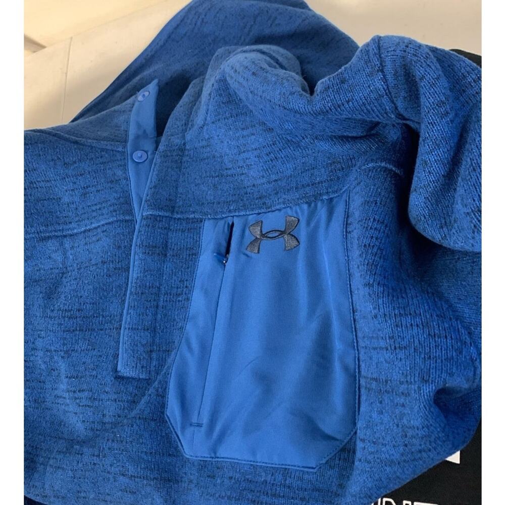 Under Armour Men's 3XL UA Specialist Henley 2.0 Pullover, Blue - Picture 6 of 9
